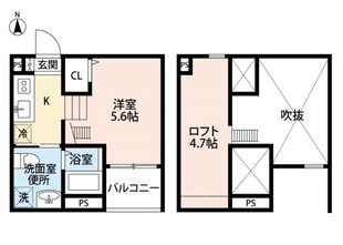 Casa 上坂の物件間取画像